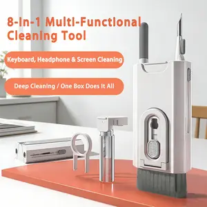 Q8 All-In-One Cleaning Kit，Keyboard Cleaning Kit Laptop Cleaner, All-in-1 Computer Screen Cleaning Brush Tool tiktokshopspringglowup