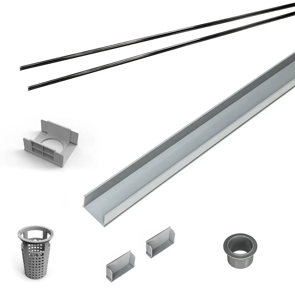 Infinity Drain RG 6536 36" PVC Component Only Kit for S-AG 65, S-DG 65, and S-TIF 65 series