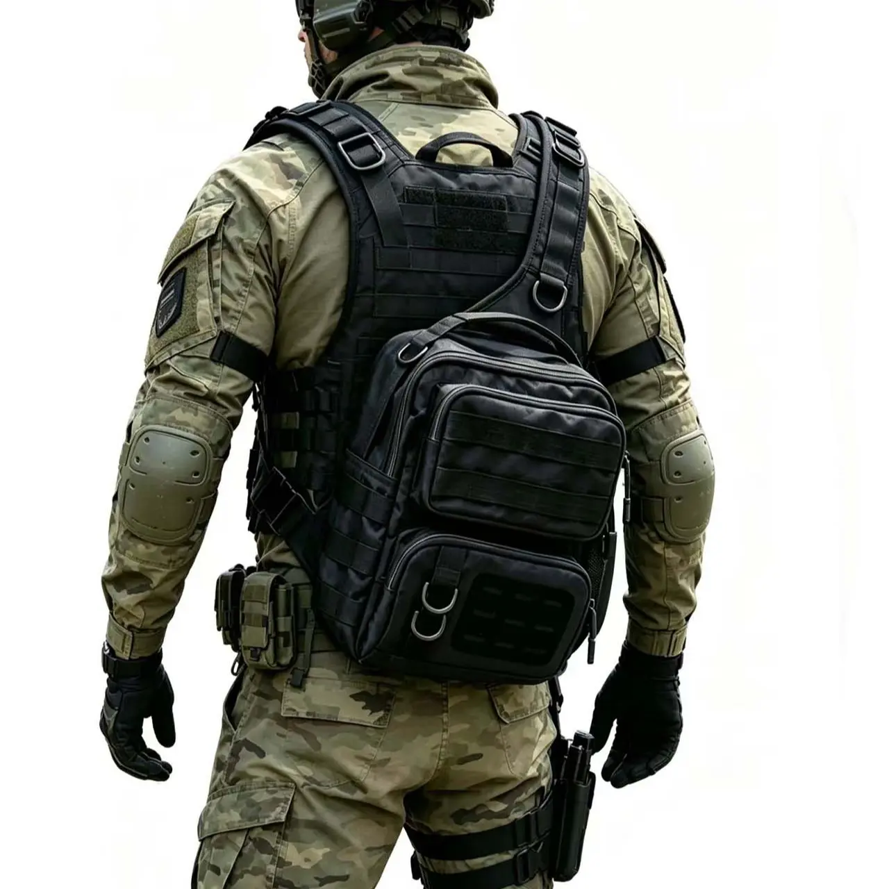 Men's Nylon Crossbody Bag, Adjustable Shoulder Bag, Multiple Compartments, Adjustable Strap, Zip Closure, Ideal for Hiking, Cycling, Outdoor Activities, Travel Crossbody Bag