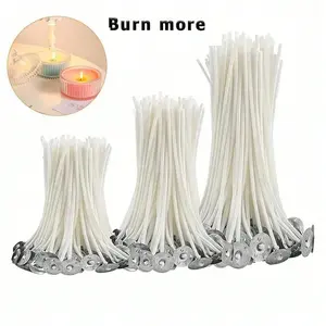 1/3/5pcs Candle Wicks for Making Candles, Waxed Wicks for Candle Making DIY, Home Decor, Bedroom, Wedding, Holiday Gifts, Festival, Home Decor Birthday Graduation, Perfect for Party Supplies and Homedecor