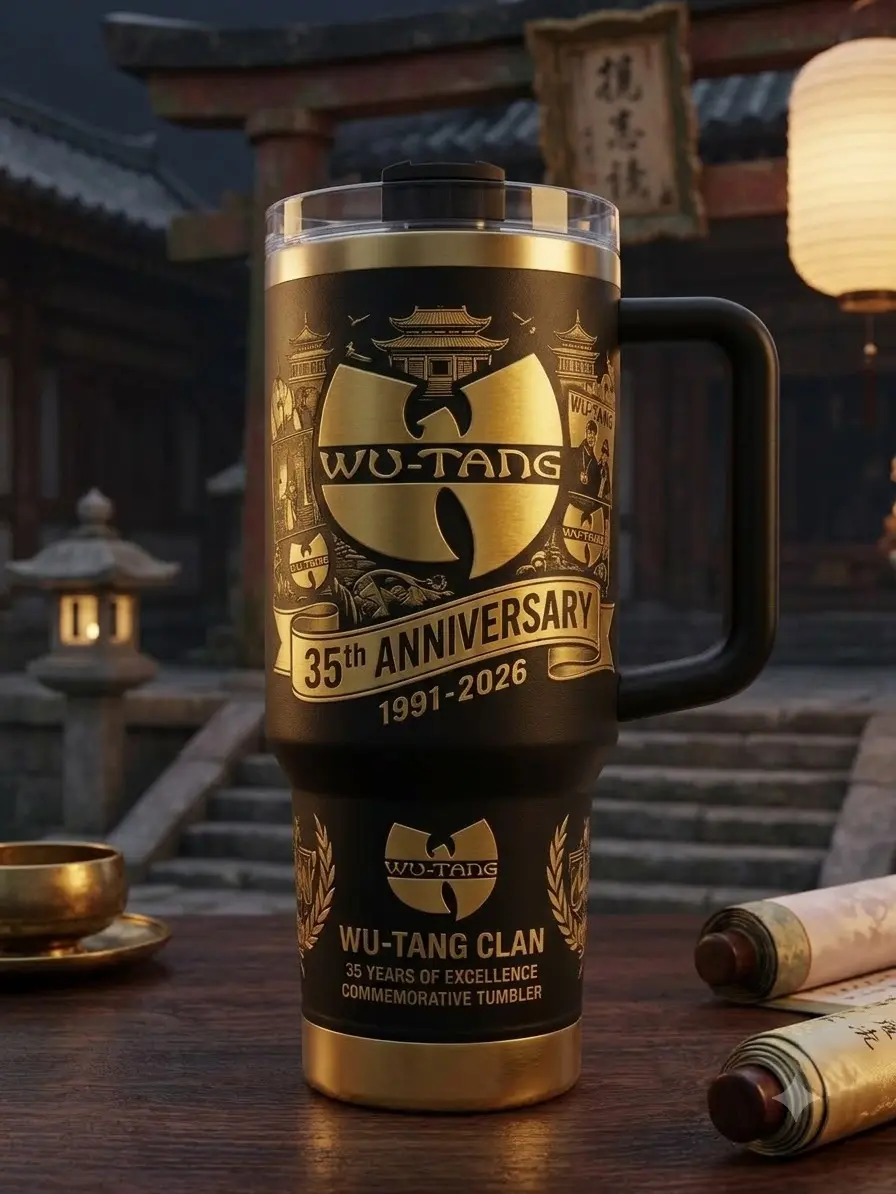 Wu-Tang Clan The Final Chamber 40oz Tumbler, Shaolin Hip Hop Stainless Steel Travel Mug, Protect Ya Neck Graphic Cup, Rap Music Fan Gift, WuTangClan, TheFinalChamber, 36Chambers