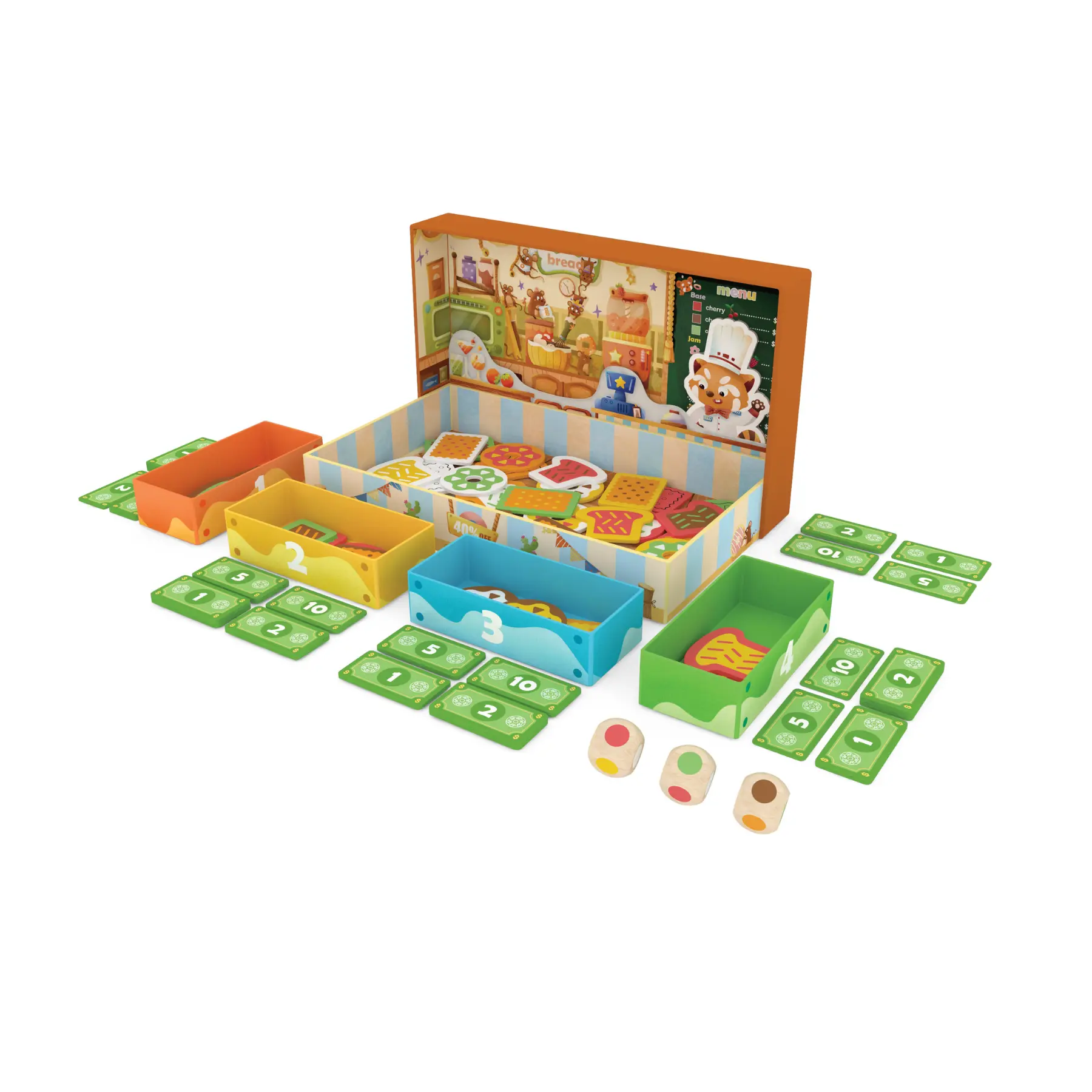 Hape Tasty Treats 2-in-1 Bakery Board Game, Including Game Pieces and Dice