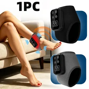 Heated Vibration Lightweight Ankle Massager, 30-Minute Smart Timer, 6 Adjustable Heat Levels, 2000mah USB Rechargeable, Home Office Daily Relaxation, Relaxation Aid