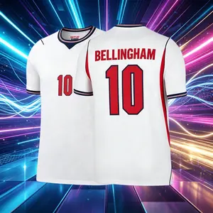2026 England Home White 10# Bellingham Short Sleeve Soccer Jersey Fans Version