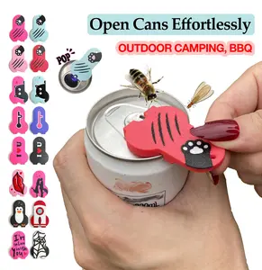 Soda Tab Opener, Complete Cover Easy Tab Opener Beverage Barricade, Beer, Coke Shields From Bugs, Bees, Dust at the Party, BBQ, BeachSuitable for patients with hand pain and arthritis bottle Aluminium Plastic Kitchen Lid Outdoors