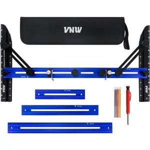 Tread Template Tool - Tread Tool Jig, Shelf Layout Tool & Tread Template Tool Jig, Measuring Tool,Scribe Tool for Measurement Tool (Blue)