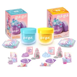 Gui Gui Scented Slime 2-Pack Bundle, 5 Step DIY Process to Customize Your Ultimate Slime Glow-Up, Resealable and Reusable Container, ASMR Experience