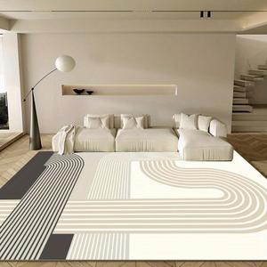 line pattern bedside rug, 1 count non-slip soft floor mat, decorative carpet for home living room bedroom study room