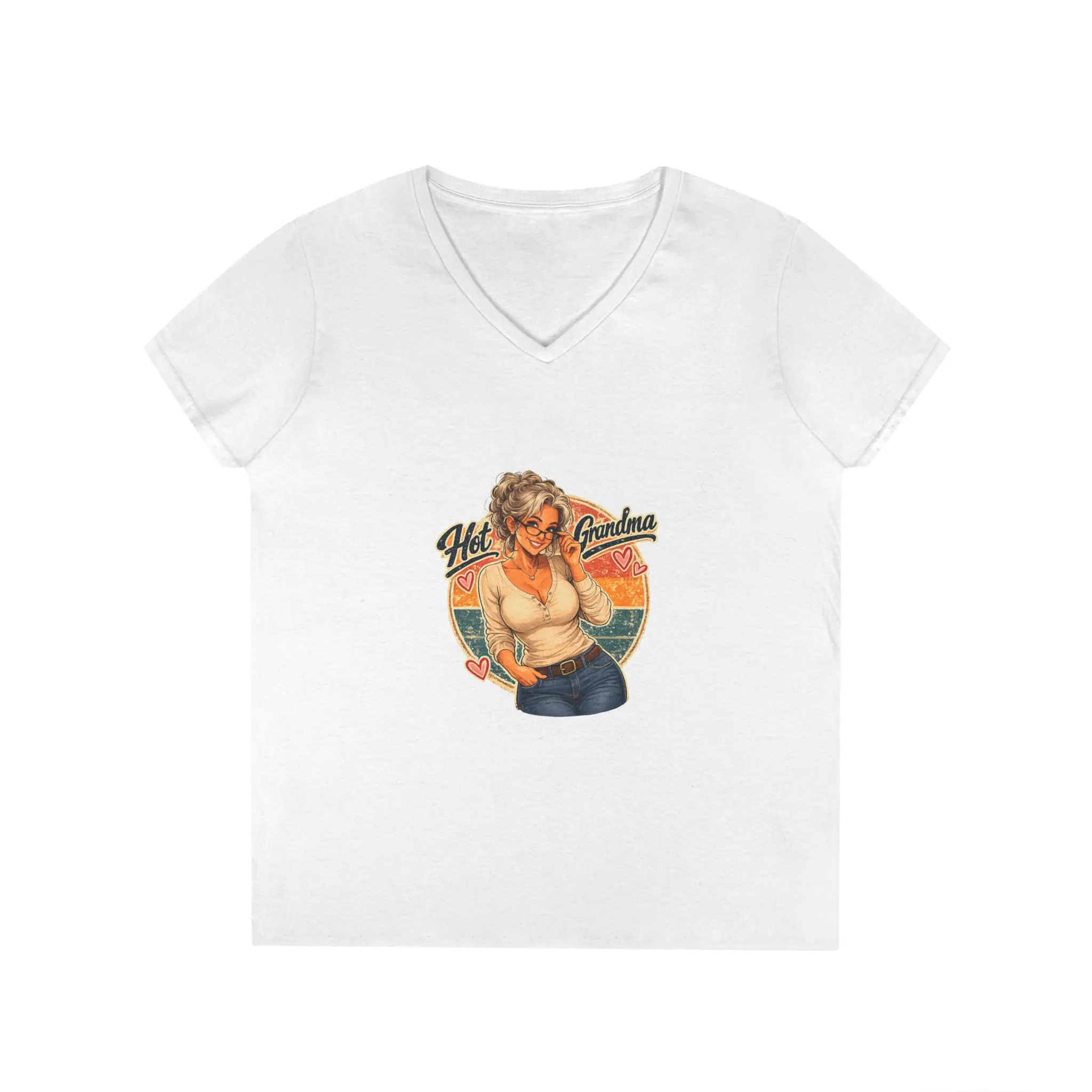 Hawt Gma Ladies' V-Neck T-Shirt