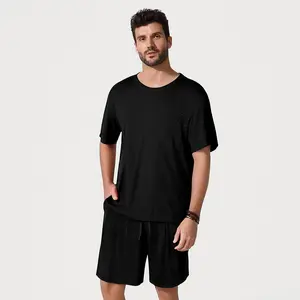 Popilush Breathable Men's Modal Short PJ loungewear Set