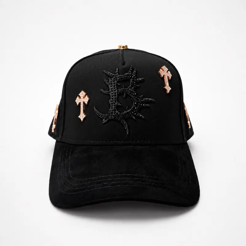 Barbas Hats B Cross 24K Rose Gold Black Snapback - Premium Streetwear Baseball Cap for Men & Women, Adjustable