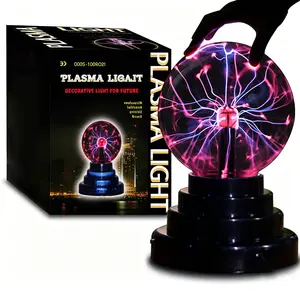 Touch Sensitive Plasma Ball Lamp | USB/Battery Powered Lightning Globe for Parties & Bedroom Decor
