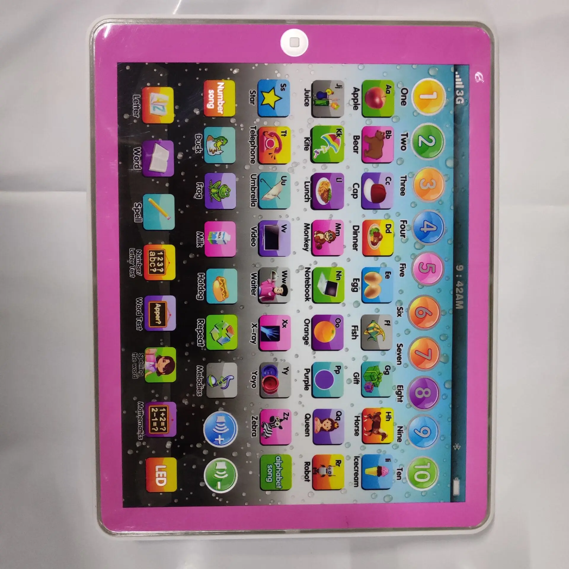 Light panel in pink color