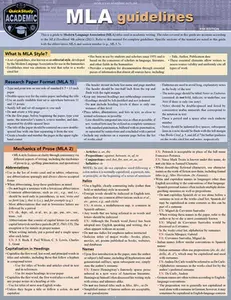 MLA Guidelines - 9th Edition: A Quickstudy Laminated Style Reference Guide -- Kaitlyn McNamee, Poster