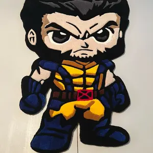 Superhero tufted rug