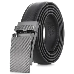 Sateen Repeat Leather Ratchet  Belt for Men