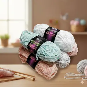 Glow in the Dark Yarn for Crochet - Soft Medium Weight DIY Knitting Thread, Self-Luminous Fiber for Scarves, Hats, Amigurumi. Perfect Creative Handcraft Project Supplies.