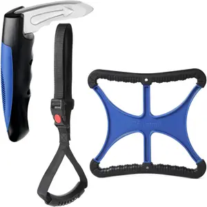 3-in-1 Mobility Independence Kit: Car Door Handle Assist for Elderly & Handicap, Portable Auto Grab Bar Support Aid to Help Get Out of Vehicle
