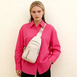 【Gift for Christmas】2026 Solid Color Quilted Fanny Pack - Casual Zipper Chest Belt Bum Bag, Adjustable Sling Bag for Daily Use, Lightweight & Waterproof