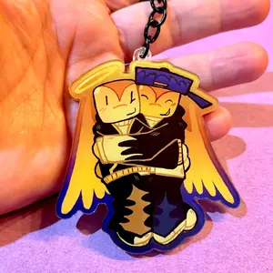 Brandon Works Roblox Arg Brandon and Ozolog1 Acrylic Keychain, Cute Gift, Cute Keychains for Bags and Keys, Perfect for Personal Style, Collecting and Gifting