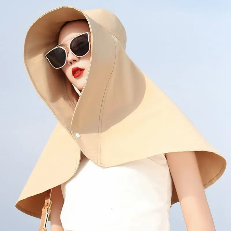 Women'S Stylish Beige Bucket Hat with Wide Brim - Sun Protection, Lightweight Spandex Material, Hand Washable, Ideal for Beach, Outdoor, and Casual Attire, Beach Accessories | Stylish Bucket Hat | Lightweight Hat