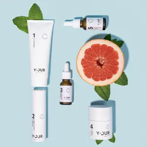 Y'OUR Hydrating Skincare System, Set of 5, Contains: Moisturizing Cleanser, Antioxidant Day Cream, Calming Serum, Revitalizing Night Cream, Intensive Hydration Serum Skin Repair, Moisturizer Moisture, Valentine's Gift