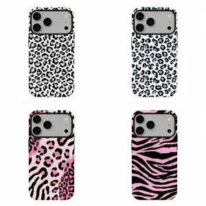 Y2K Leopard Print Phone Case, Bold Animal Print Aesthetic Protective Cover, Compatible for iPhone 17 16 15 14 13 12 11 and for Samsung S26 S25 S24 S23 S22 S21, Trendy Edgy Gift