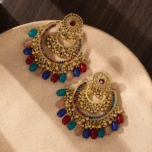 Multicolor Stone Jhumka