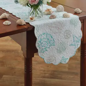 Beachcomber Quilted Table Runner 54"