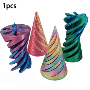 3D Printed Spiral Fidget Toy Set, 4pcs Rotating Stress Relief Toys, Ideal for Adhd Anxiety, Best Gift for Friends Adults Kids, Fidget Gadget, Sensory Grippie Set