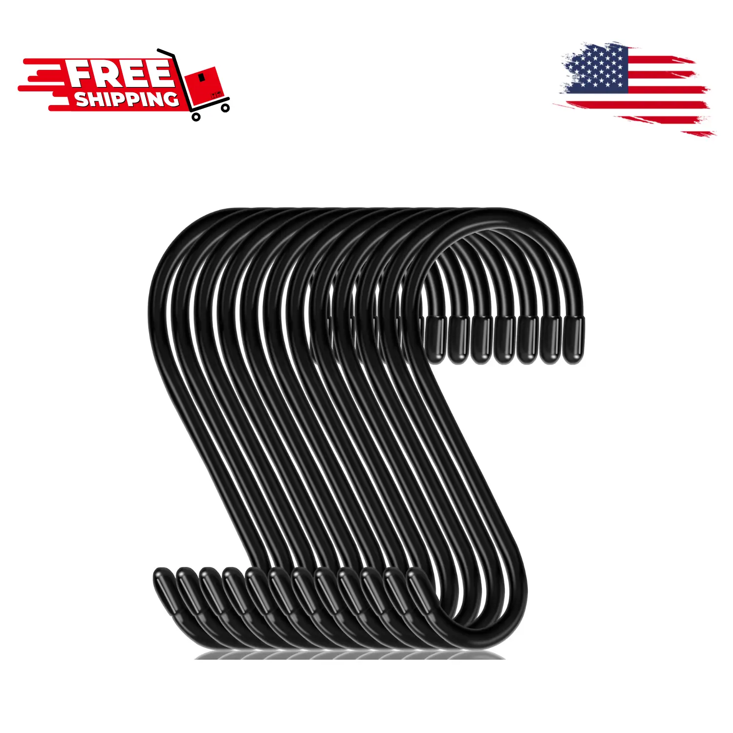 12 Pack 6 Inch S Hooks,Large S Hooks Vinyl Coated Heavy Duty S Hook