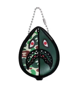 Bape Milo Shark Coin Case ABC Green Camo