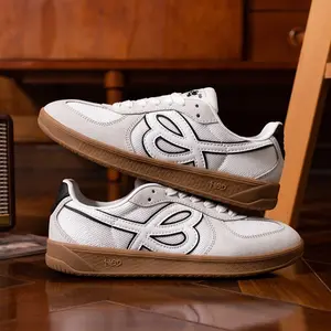 Women Casual Athletic Shoes Classic Sneakers Fashion Sport Shoes Campus Simple Women's Low Top Shoes Women's Navy Blue Suede German Training Shoes Women's Retro German Military Sneakers | Soft Sole Casual Sports Shoes Inspired By Classic Vintage Sneakers