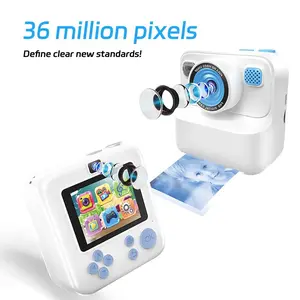 Kids Instant Print Digital Camera, Portable User-Friendly Toy Camera, Birthday & Christmas Gifts for 3-12 Year Old Boys Girls, Encourages Creativity with Printable Paper