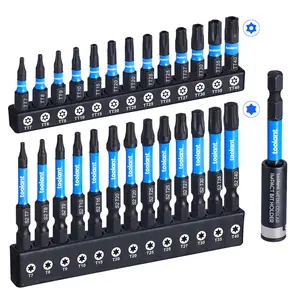 2024toolant Impact Security Steel Torx Bit Set With Magnetic Bit Holder and Storage Box