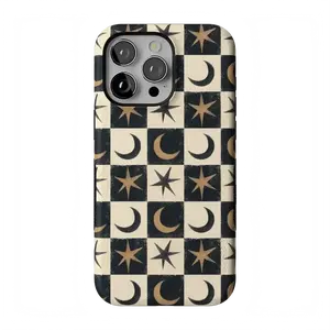 Casely iPhone 15 Pro Max Case | Mystic Moonstar | Black Celestial | Bold Protective Design | Compatible with MagSafe