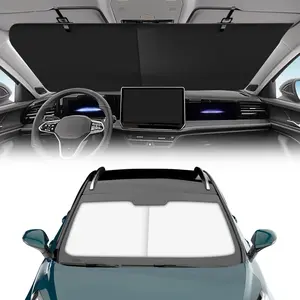 Automatic Retractable Car Sunshade, 2025 New Adjustable Auto Sunshades, Suction Cup Sunshade for Various Models, UV Rays Blocker for Drivers (1 Set)