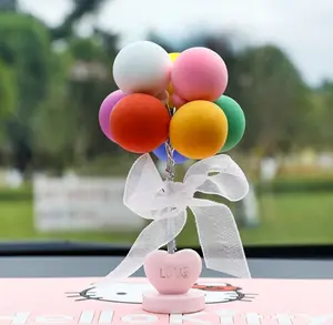 Cute Love Balloon Bouquet Car Dashboard Decoration, Gifts for Her, Cute Lovey Decor for Cars
