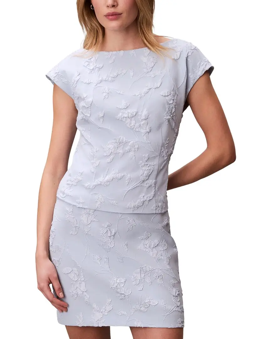 Calvin Klein Cloque Short Sleeve Top Calvin Klein Cloque Short Sleeve Top