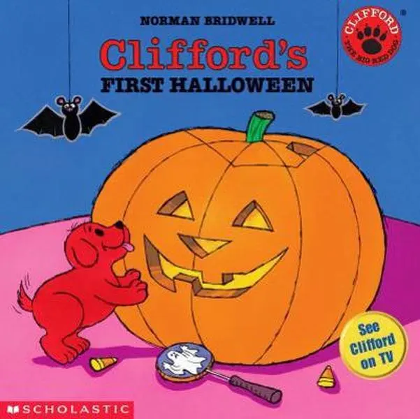 Used Beloved Clifford Book - Clifford's First Halloween by Norman Bridwell (Paperback) - Funny Foil Storytelling English Children's School Educational Supply for Discover Halloween