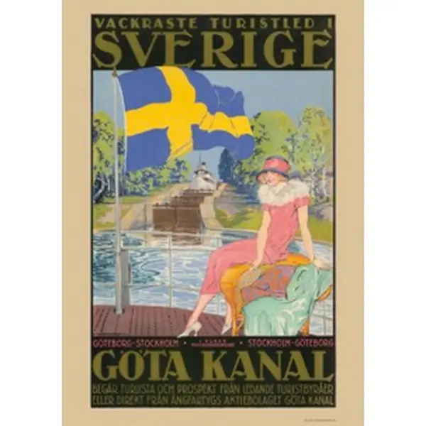 Poster: Come to Sweden Göta Kanal Come to Sweden Vintage Poster (50 x 70 cm)