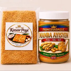 Kasav Peyi & Manba Ayisyen Combo Pack – Haitian Peanut Butter 16oz