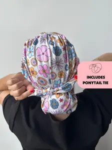 DuoStyle Scrub Hat - Petal Power