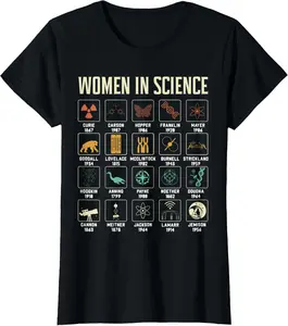 100% Cotton Women In Science Design Biology Chemistry Teacher T-Shirt