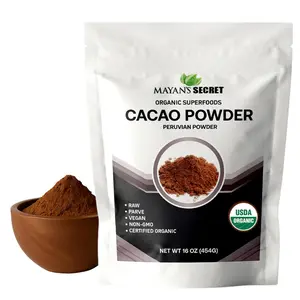 Mayan's Secret Organic Cacoa Powder 1lb Unsweetened Raw Cacao for Smoothie Coffee & Drink Mixes USDA Certified Healthy Beverage Flavor
