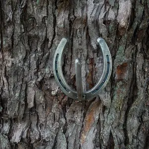 Handmade Steel Triple Luck HorseShoe Hanger  Organiser perfect for  Hanging coats, jackets, hats and more!