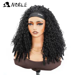 Noble Burmese Curly Drawstring Half Wig 3-in-1 20-inch Synthetic Hair Wig for Beginners Easy Styling