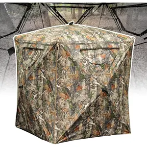 Hunting Blind, 2 Person Pop Up Blinds 360 Degree See Through, Portable Durable Hunting Ground Blinds for Deer & Turkey Hunting，duck blinds