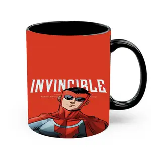Invincible Inspired Coffee Mug, Animated Series Meme Cup, Superhero Comic Drinkware, Mark Grayson Fan Gift for Teens Adults