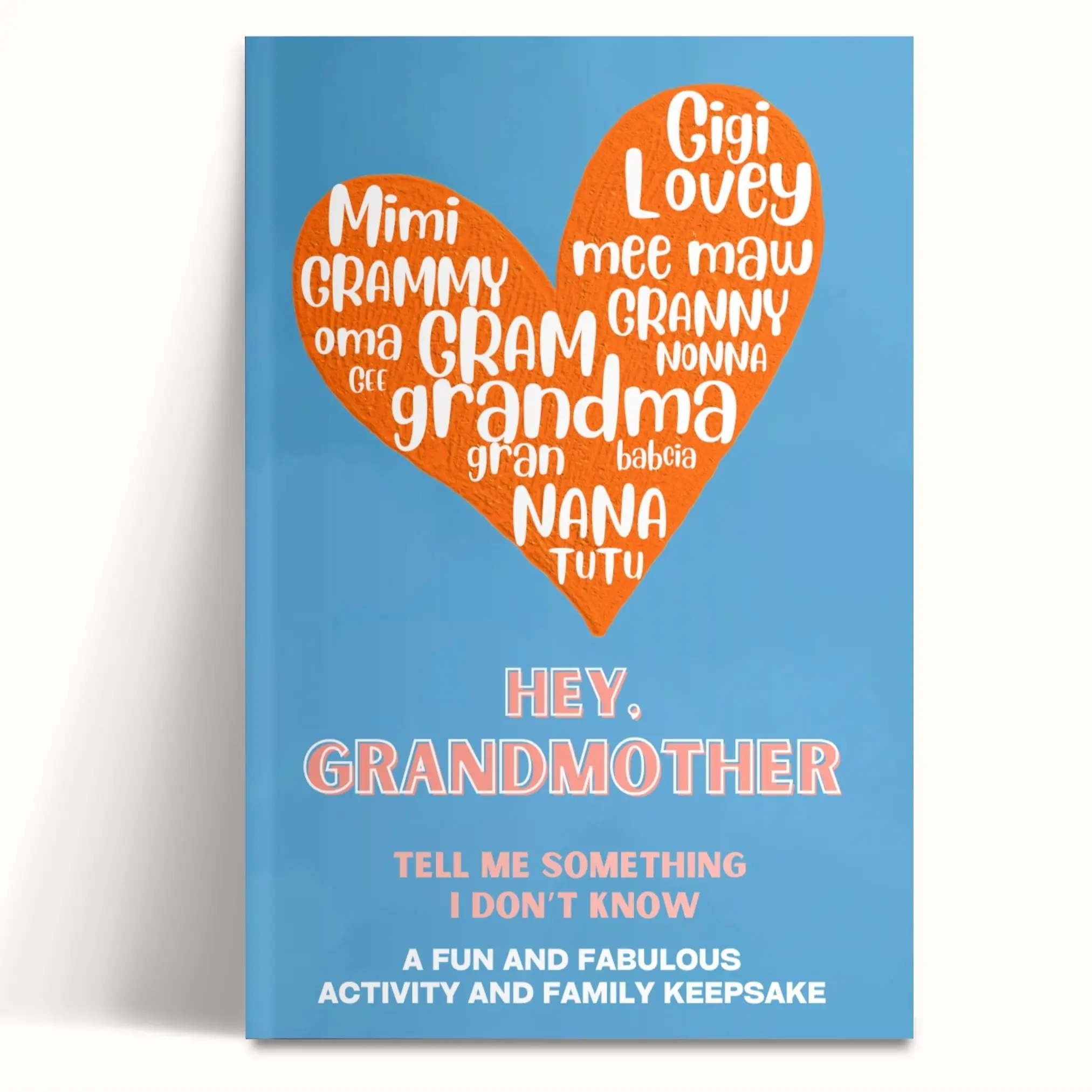 LARKINROAD Hey, Grandmother! Tell Me Something I Don't Know Grandma Gift Guided Prompts Keepsake Softcover